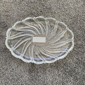 Mikasa Clear Glass Art Plate
